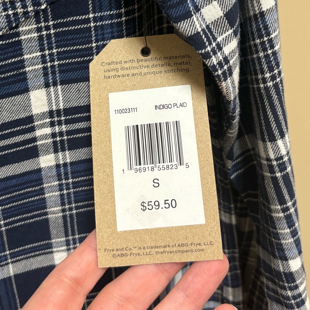 New with tag Men's Plaid Shirt
